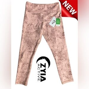 ZYIA Active Pink Athletic Pants NWT | Recycled Polyester Blend | Women’s 8-10